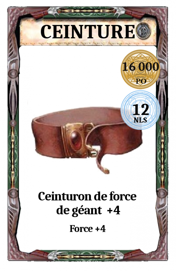 Ceinture - de Force géant +4